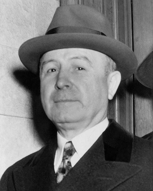 American Gangster Mobster Johnny Torrio Glossy Keychain Vintage Keychain
