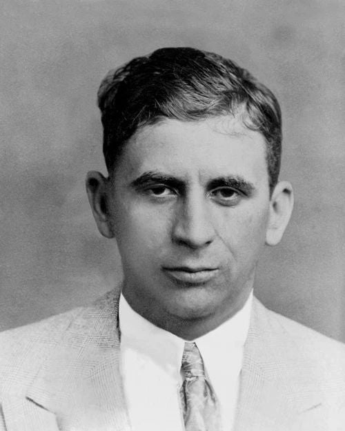 American Gangster, Mobster Meyer Lansky Glossy Keychain Mob Print Portrait