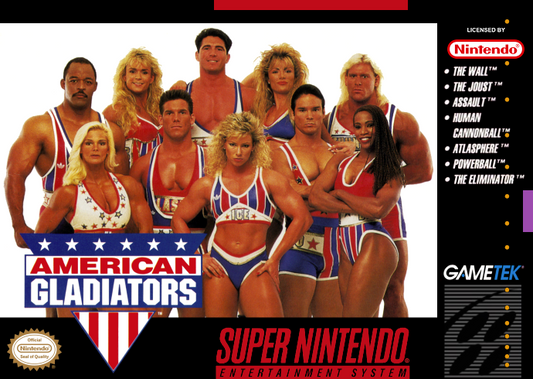 American Gladiators (Usa) Snes Print Poster