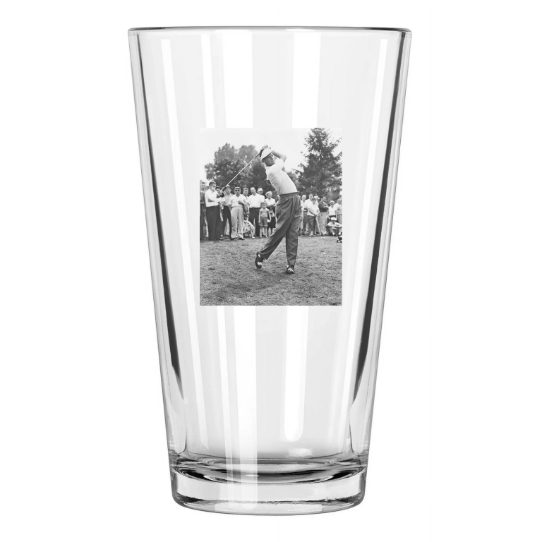 American Golfer Cary Middlecoff Photo Golfer Swing Pint Beer Drinking Glass