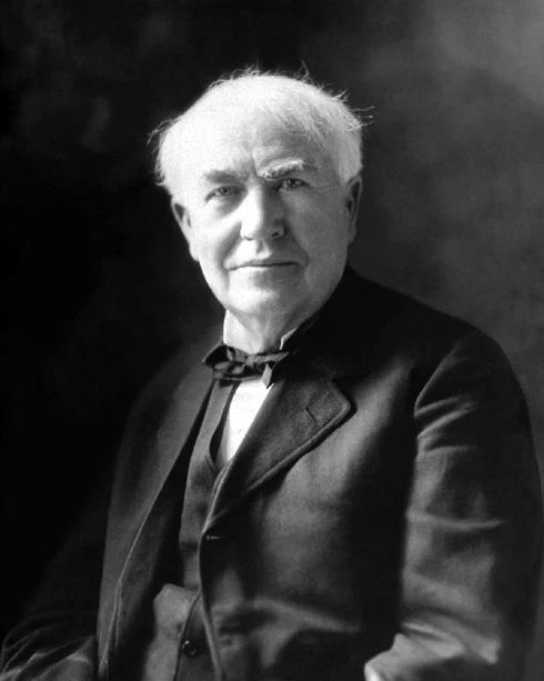 American Inventor Thomas A. Edison Glossy Magnet Print Portrait