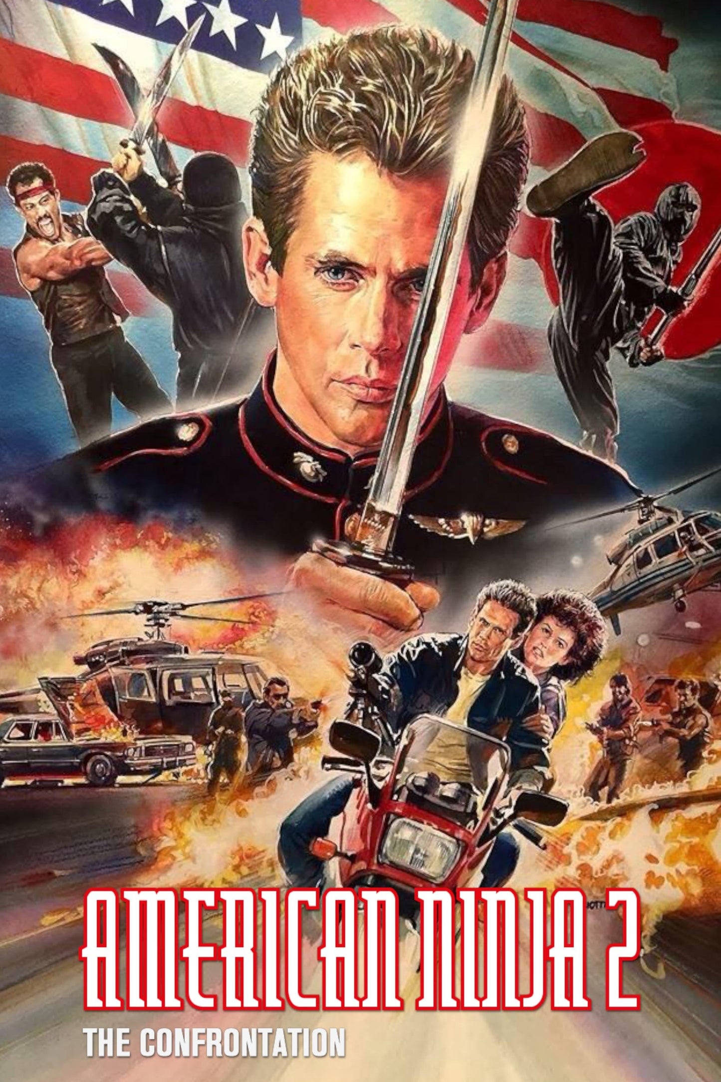American Ninja 2 The Confrontation (1987) Movie Keychain