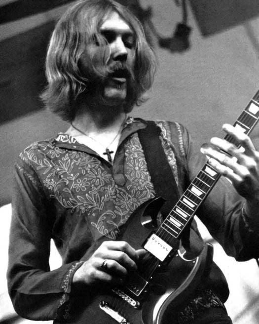 American Rock Band Allman Brothers Glossy Magnet Duane Allman Magnet