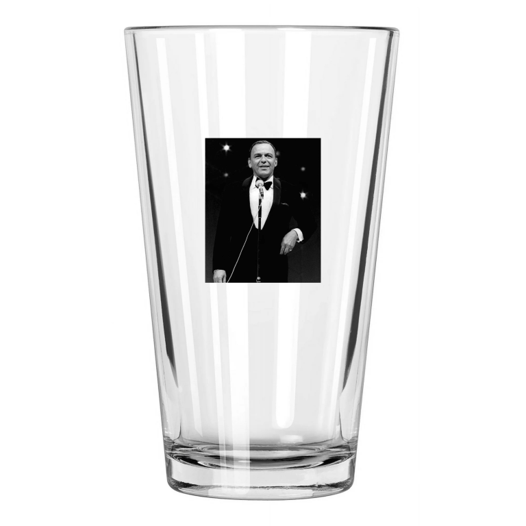 American Singer Frank Sinatra Photo Film Actor Music Pint Beer Drinking Glass