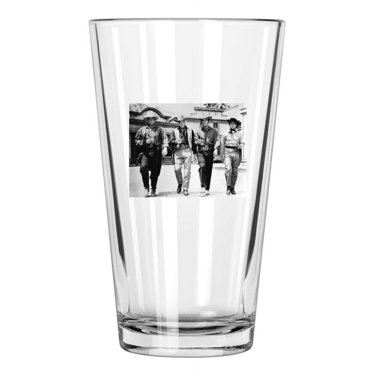American Tv Show Bonanza Michael Landon Photo Western Pint Beer Drinking Glass