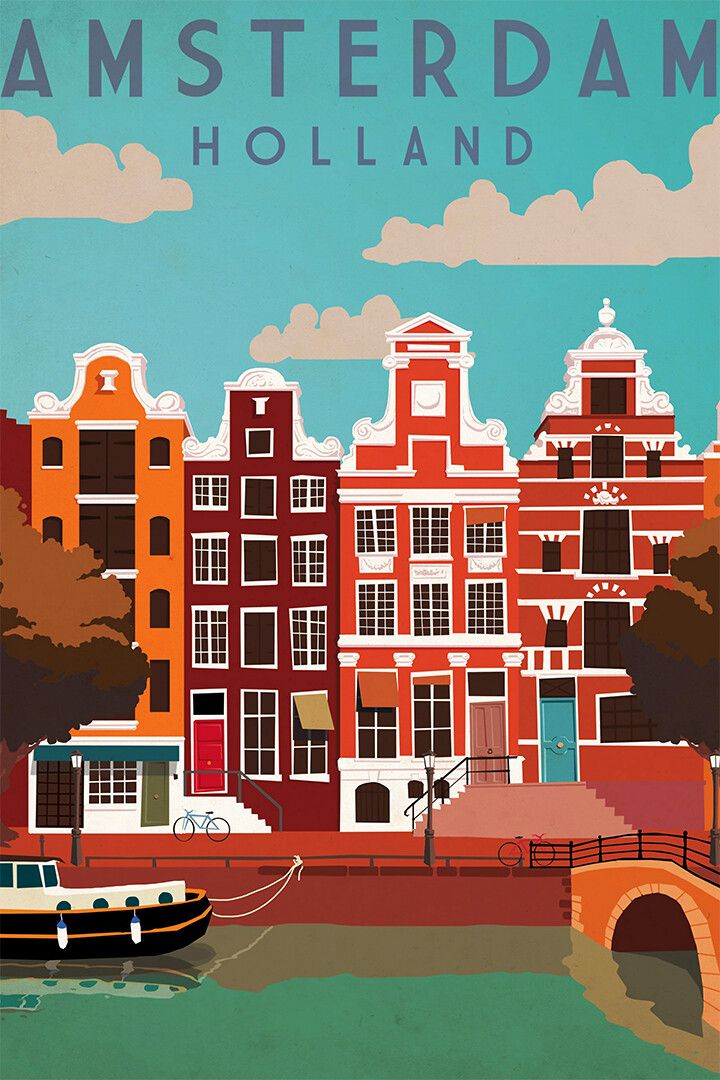 Amsterdam Travel Famous Places Tourism Wiew Jigsaw Puzzle
