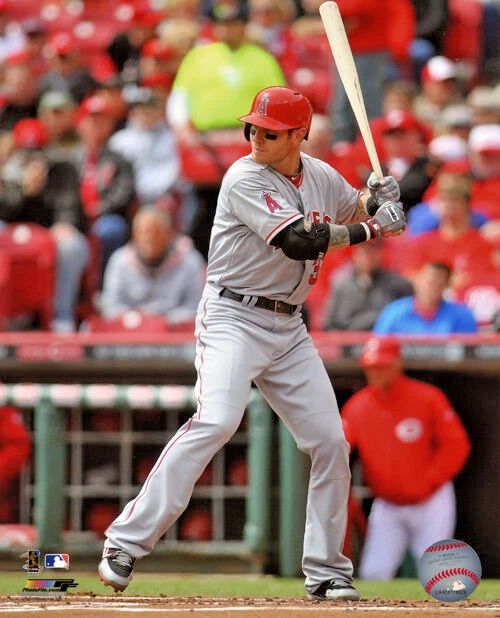 Anaheim Angels Josh Hamilton Glossy Keychain Keychain Batting Print