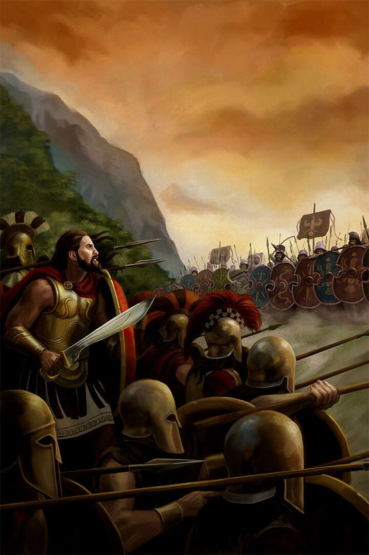 Ancient Battlefield Of Thermopylae Drawing Jigsaw Puzzle