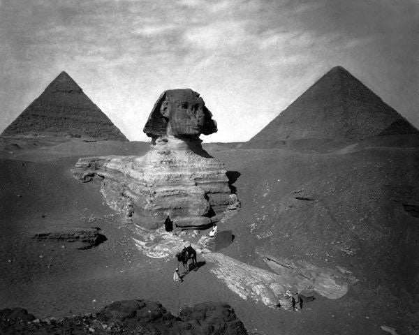 Ancient Monuments Pyramids Of Giza Glossy Magnet Print Cairo, Egypt Magnet 1