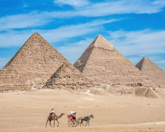 Ancient Monuments Pyramids Of Giza Glossy Magnet Print Cairo, Egypt Magnet 3