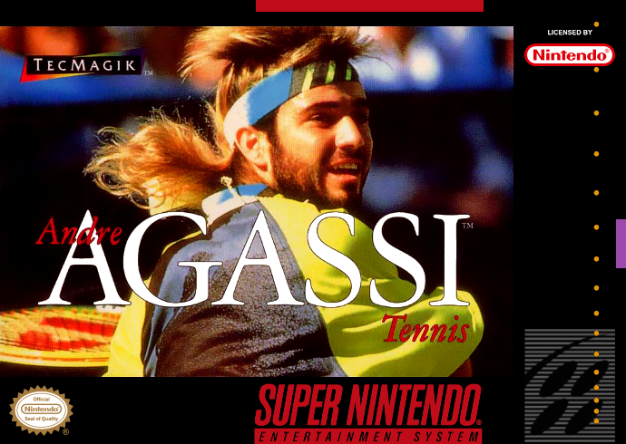 Andre Agassi Tennis (Usa) Snes Keychain