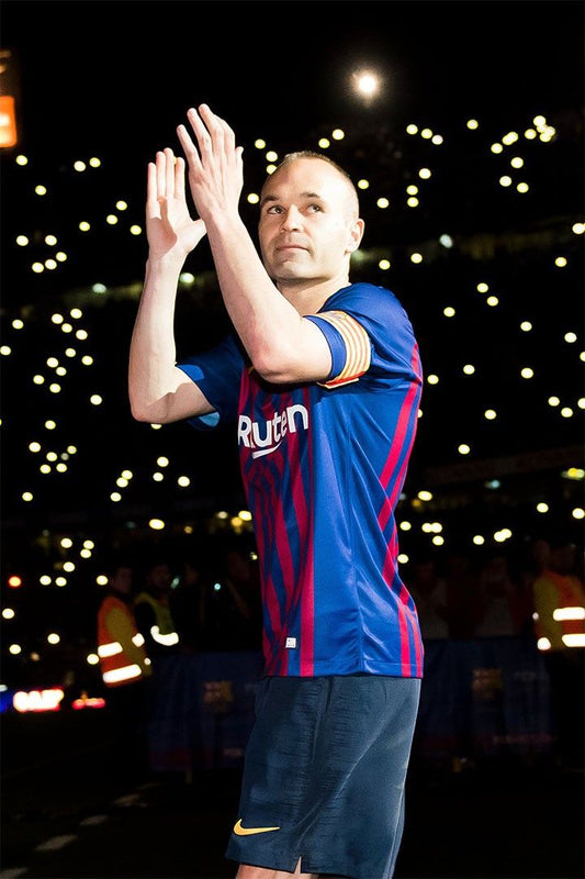 Andres Iniesta Barcelona Former Player Champs Trophy Celebrate Jigsaw Puzzle