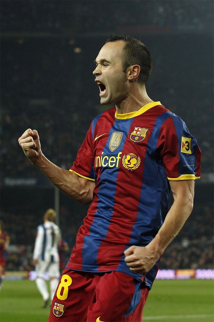 Andres Iniesta Spanish National Football Player Athlete Wall Poster