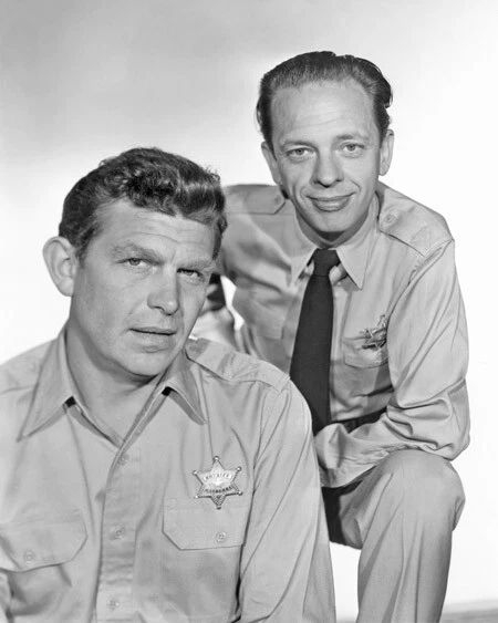 Andy Griffith Show Glossy Keychain Andy Griffith And Barney Fife Print