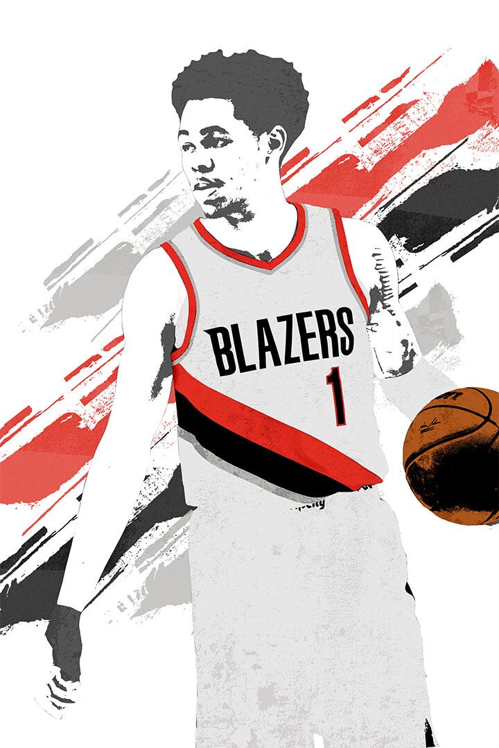 Anfernee Simons Portland Basketball Star Player Jigsaw Puzzle