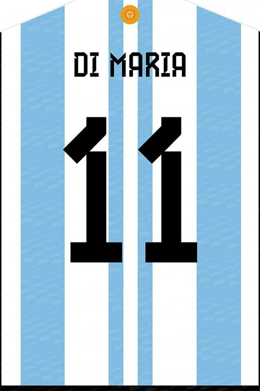 Angel Di Maria #11 Argentina World Soccer Championship Jigsaw Puzzle