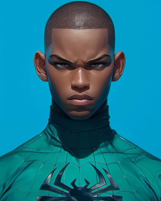 Animated Spider Character Portait Print Poster