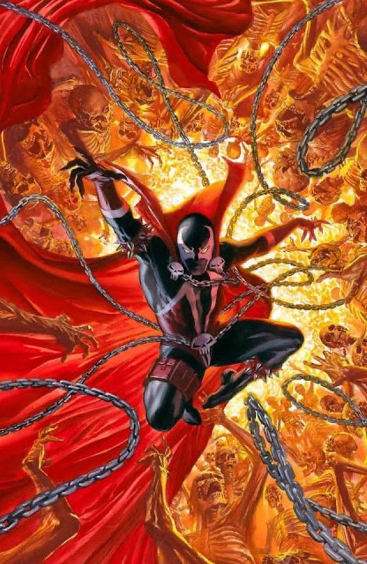 Animated Superhero Action Scene Print Poster