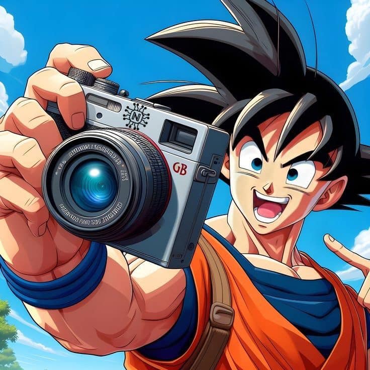 Anime Character Photographer Print Poster