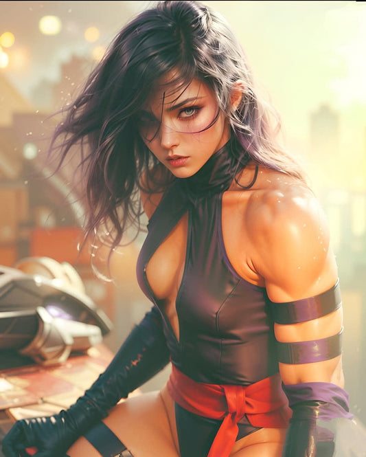Anime Female Character Portrait Print Poster