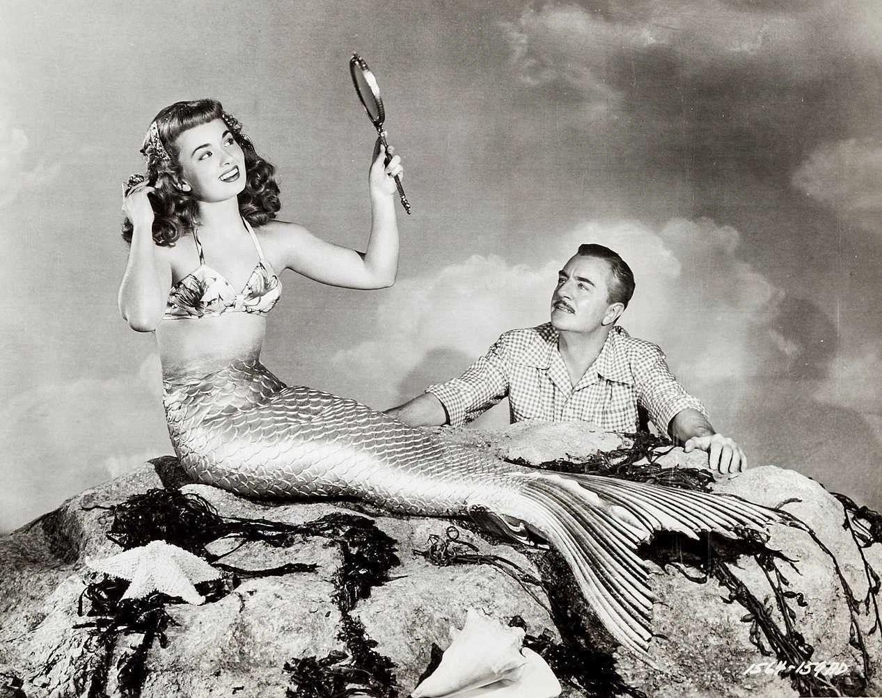 Ann Blythe Glynis Johns In Mr. Peabody & The Mermaid Publicity Magnet