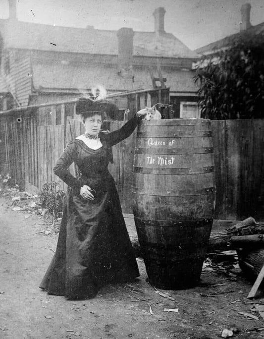 Annie Edson Taylor & Barrel She Rode Over The Falls 1901 Picture Magnet