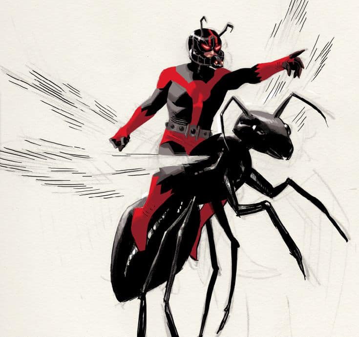 Ant Man Riding Giant Ant Print Poster