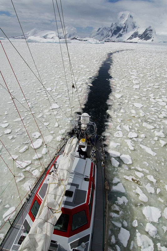 Antarctic Sailing Expedition In A Squall Print Jigsaw Puzzle