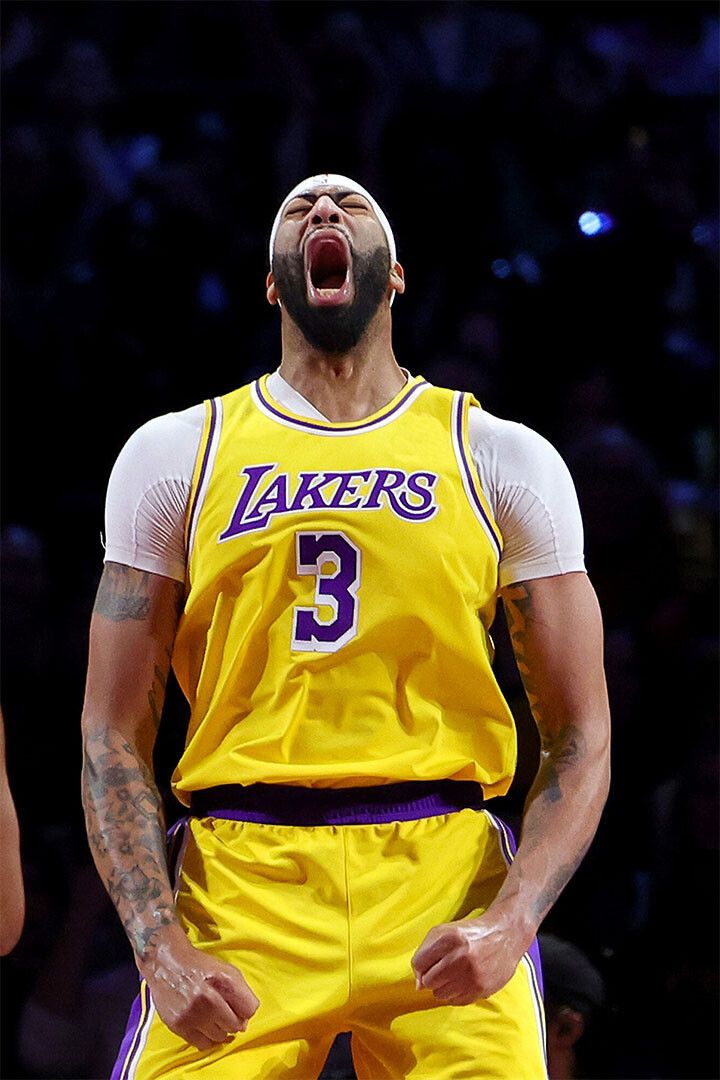 Anthony Davis Basketball Player La Lakers Cup Final Wall Art Poster