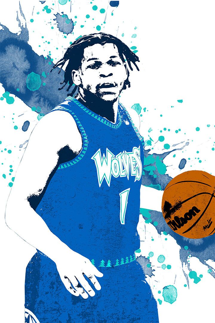 Anthony Edwards Minnesota Timberwolves Basketballer Player Jigsaw Puzzle