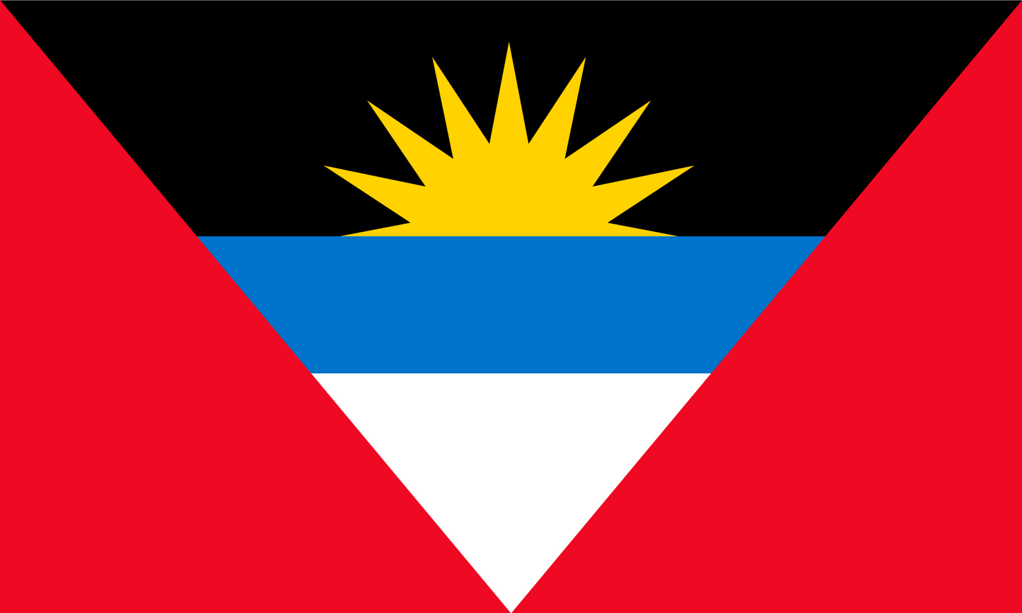 Antigua & Barbuda Flag Print Poster