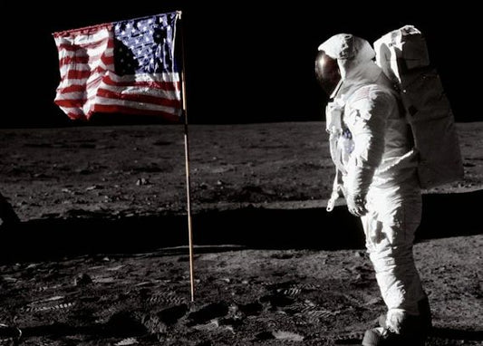Apollo 11 Moon Landing American Flag Magnet Picture Magnet Nasa Science