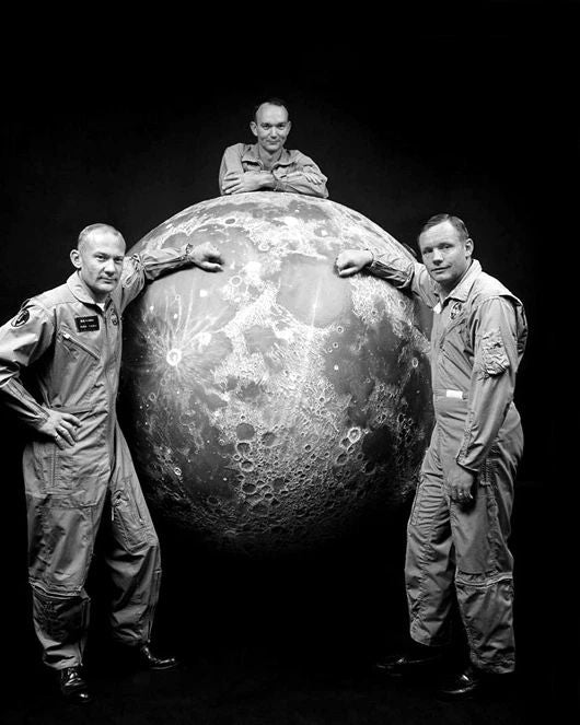 Apollo 11 Photo Buzz Aldrin, Neil Armstrong Michael Collins Moon Astronauts