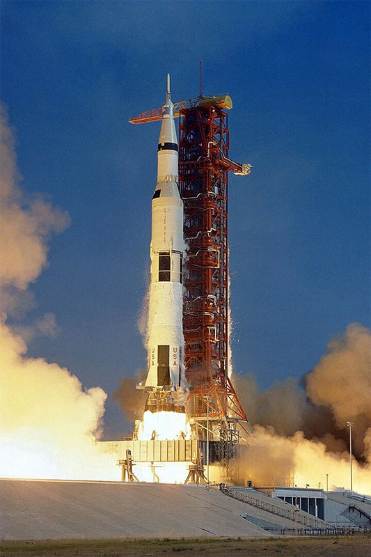 Apollo 11 Rocket Launch At Kennedy Space Center Nasa Jigsaw Puzzle