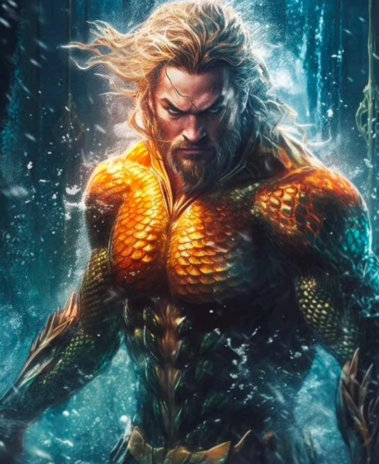 Aquaman Hero Portrait (2) Print Poster