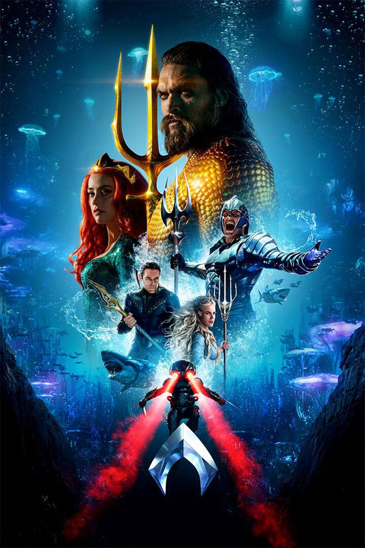 Aquaman Dc Actor Jason Momoa Strong Man Superhero Jigsaw Puzzle