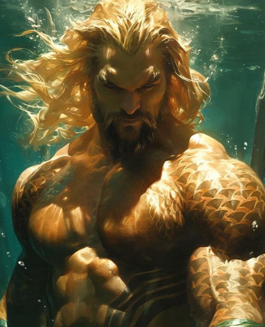 Aquatic Hero Portrait (2) Print Poster