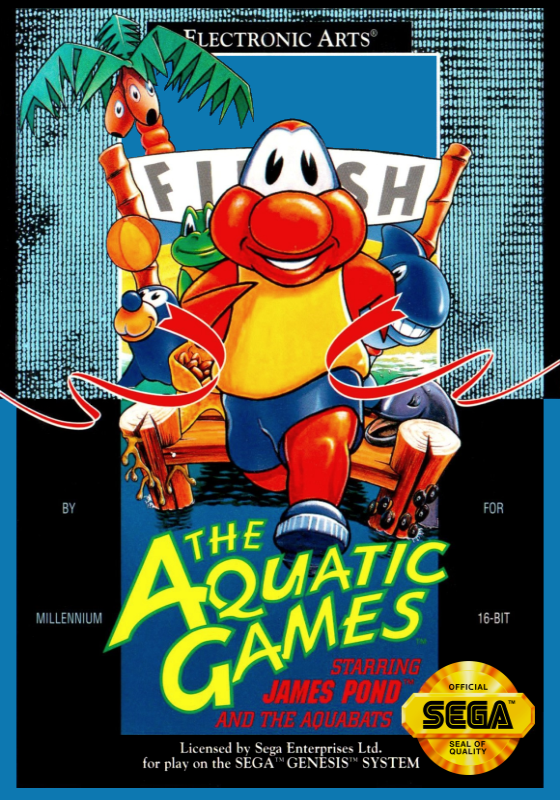 Aquatic Games Starring James Pond And The Aquabats (Usa) Genesis Print Poster