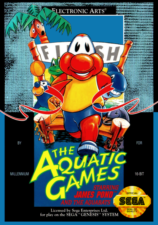 Aquatic Games Starring James Pond And The Aquabats (Usa) Genesis Print Poster