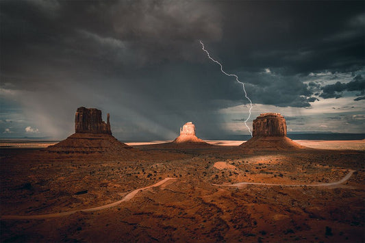 Archaeological Landscape Under Grey Stormy Sky Art Wall Decor Jigsaw Puzzle