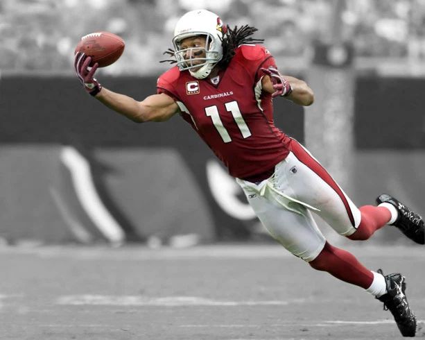 Arizona Cardinals Larry Fitzgerald Glossy Keychain Print Nfl Spotlight Keychain