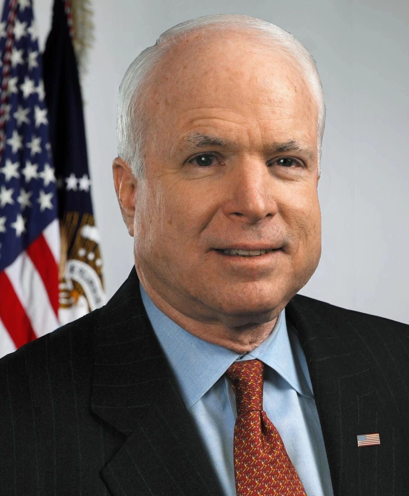 Arizona Senator John Mccain Official Portrait Keychain Picture Keychain Print