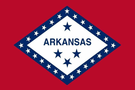 Arkansas State Flag Keychain Picture Keychain Red White Stars Little Rock Southern