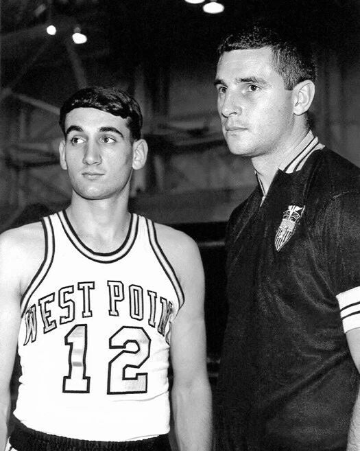 Army Coach Bobby Knight And Mike Krzyzewski Keychain Glossy Keychain