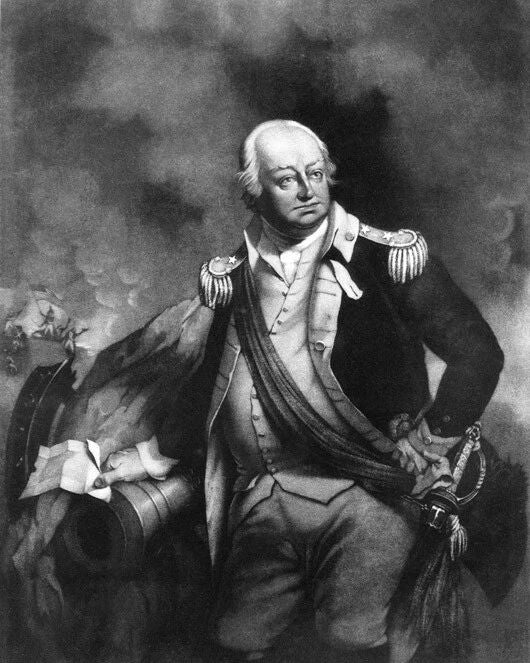 Army General Benjamin Lincoln Glossy Keychain Sketch Print Secretary Of War