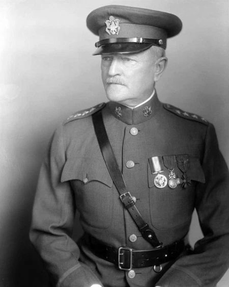 Army General John Pershing Glossy Keychain Portrait Print Military Keychain