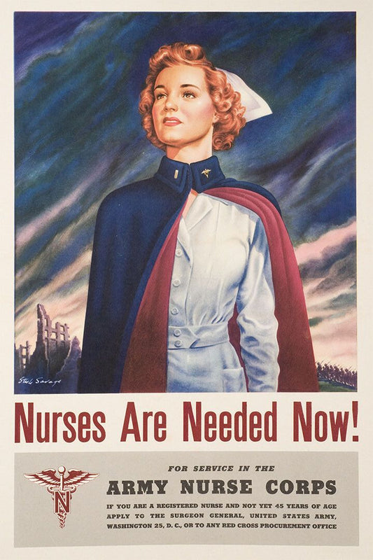 Army Nurse Corps 1944 Vintage Style Wwii Nursing Jigsaw Puzzle