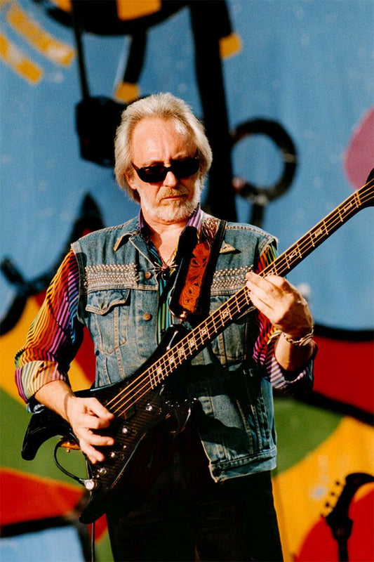 Artist John Entwistle Playing The Bass Print Jigsaw Puzzle