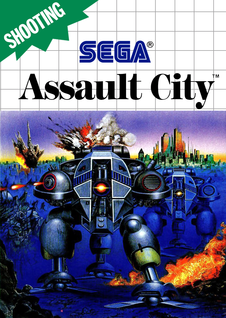 Assault City Sega Master System Keychain