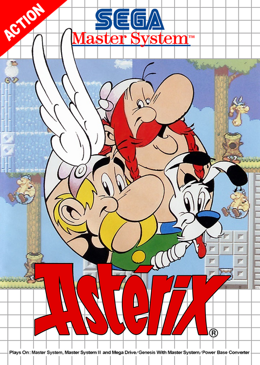 Asterix Sega Master System Print Poster